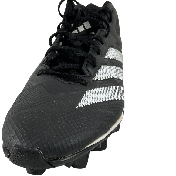 Adidas Adizero Bounce Football Cleats Men’s 11 Black White Mid Top Turf Shoes